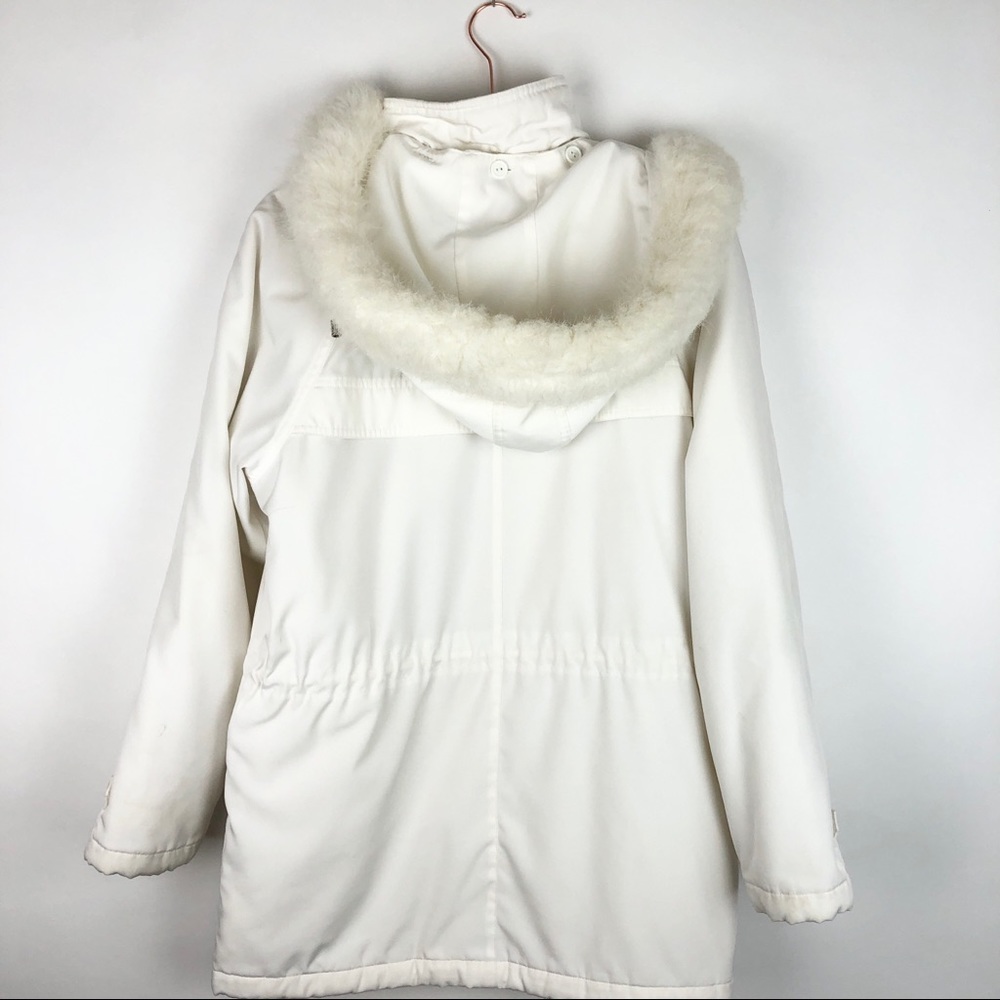 Weather Tamer White Winter Jacket w/ Removable Hood - Picture 5 of 16